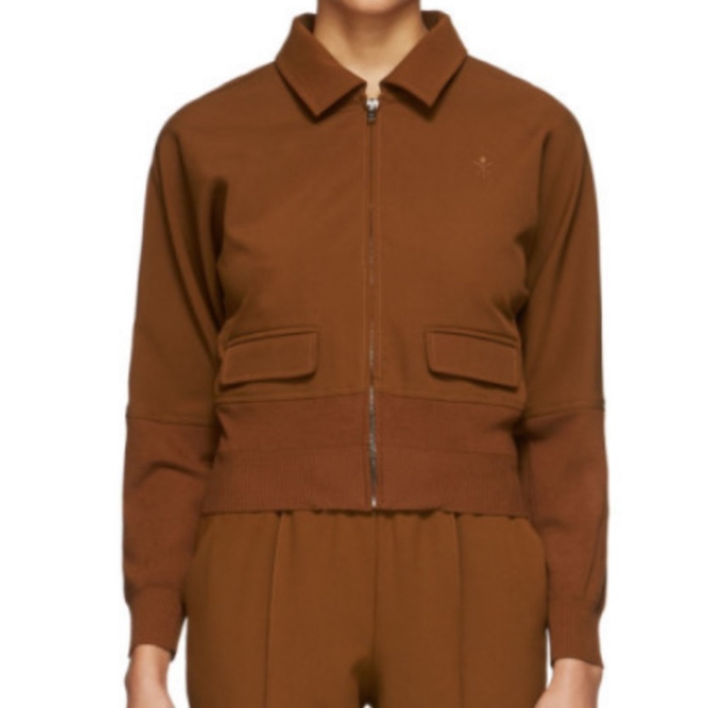 Opening Ceremony Brown Batwing Track Jacket
